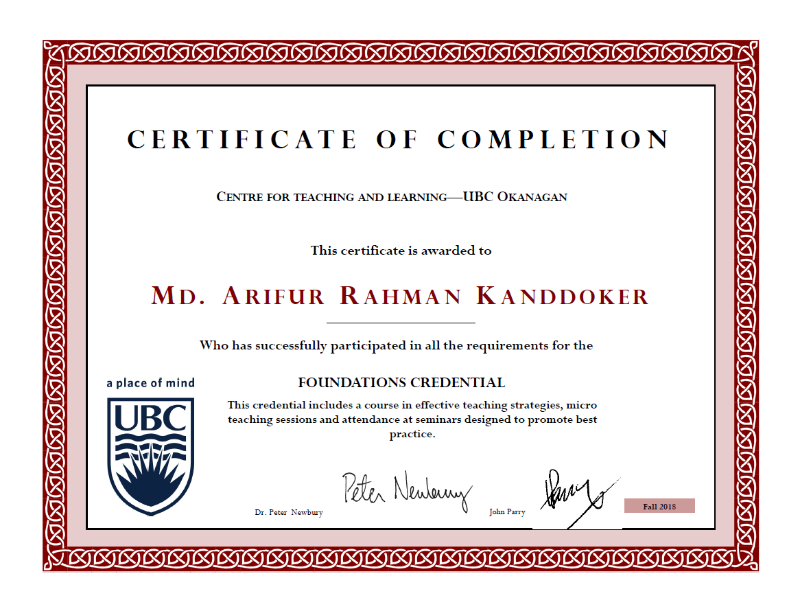 Foundations Credential on Teaching